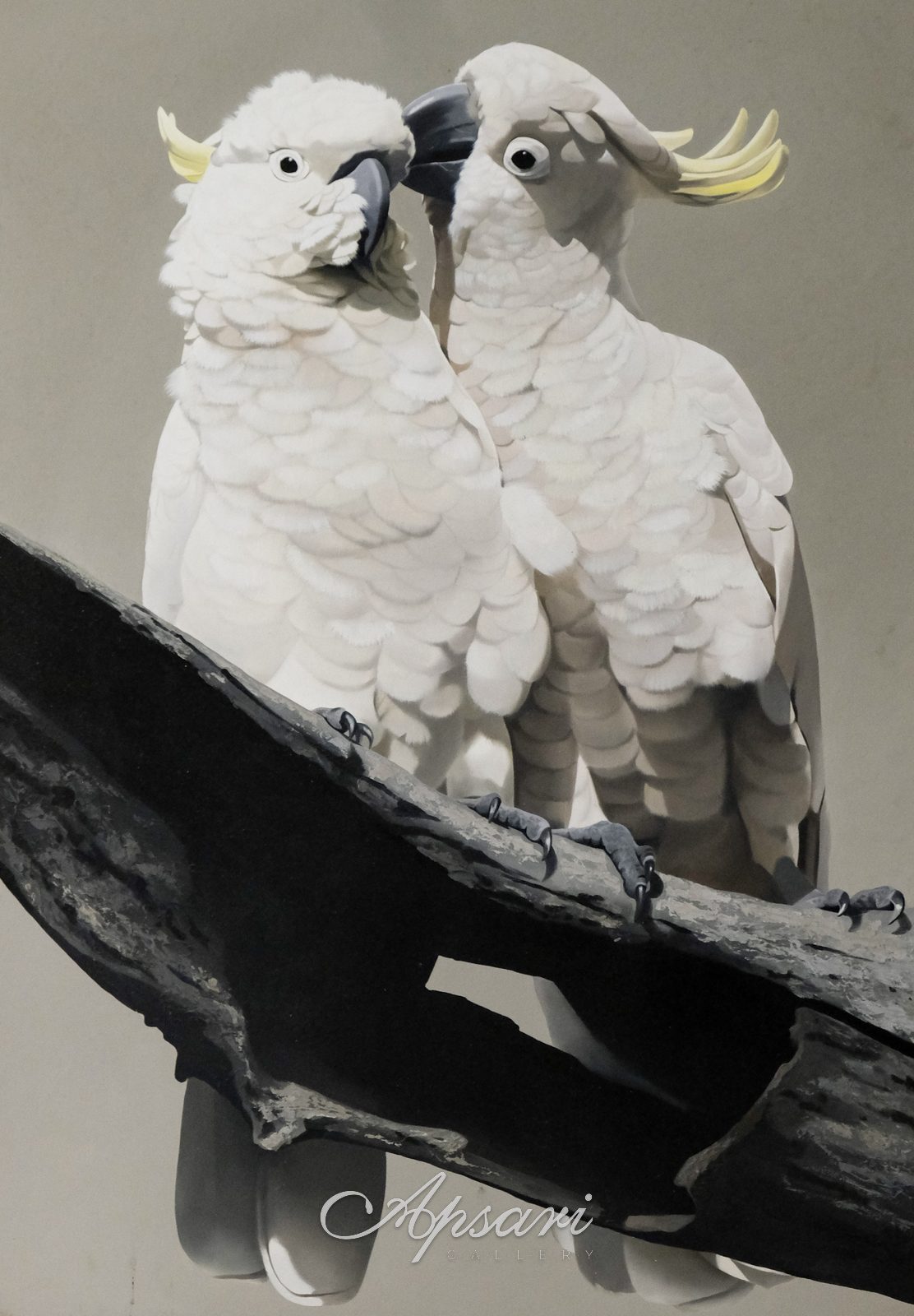 Burung Kaka Tua by Petterson Silva, Oil on canvas, Indonesian painting at Apsari Gallery