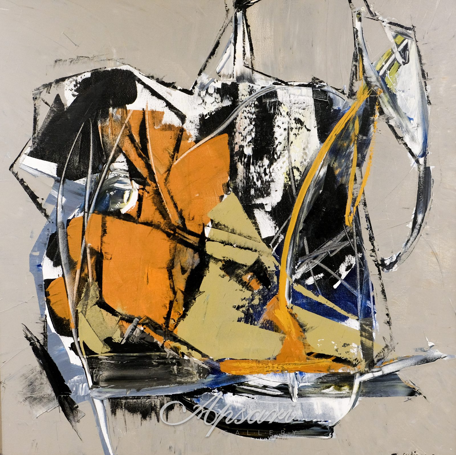 Dinamika by Putu Bonuz Sudiana, 2021, Acrylic on canvas, Indonesian painting at Apsari Gallery