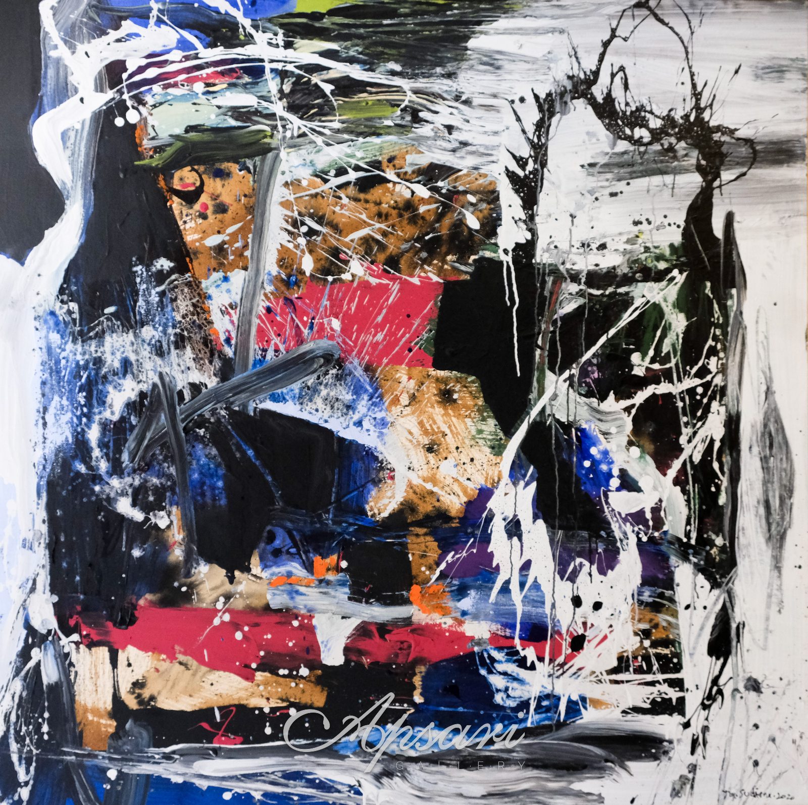 Energy of Sea by Putu Bonuz Sudiana, 2021, Acrylic on canvas, Indonesian painting at Apsari Gallery