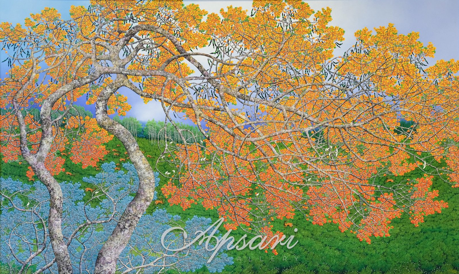 Flamboyan by Sutopo, 2004, Oil on canvas, Indonesian painting at Apsari Gallery