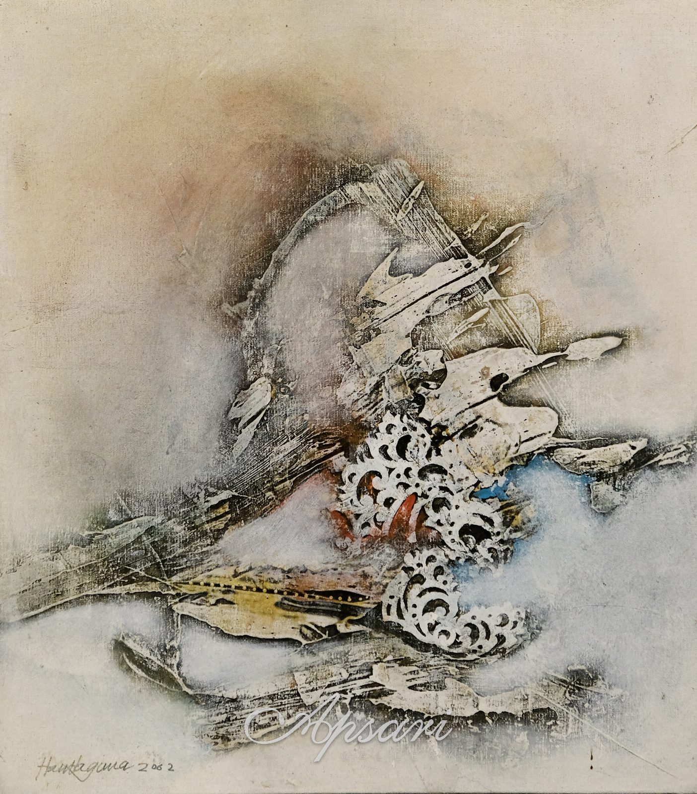 I by I Made Hantaguna, 2002, Mixed media, Indonesian painting at Apsari Gallery