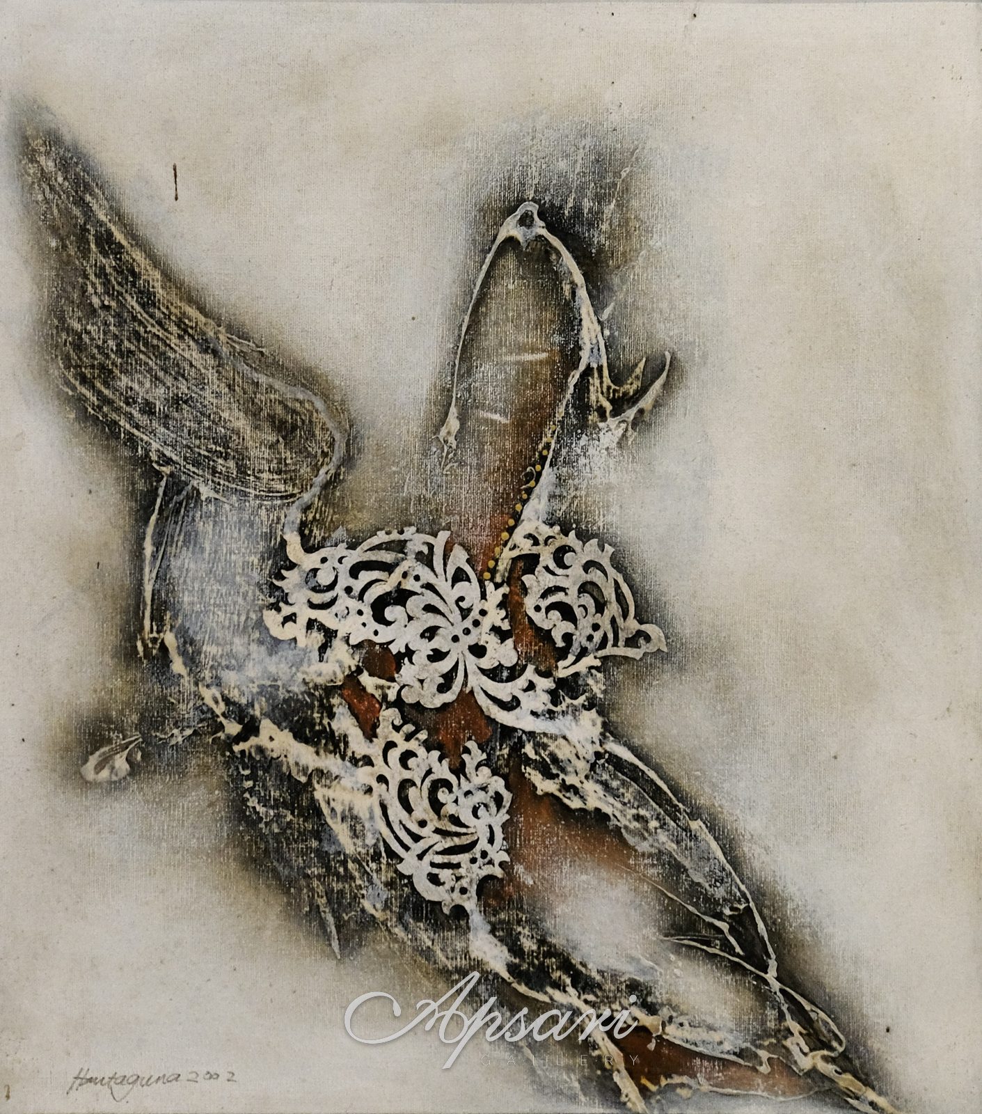 I by I Made Hantaguna, 2002, Mixed media, Indonesian painting at Apsari Gallery
