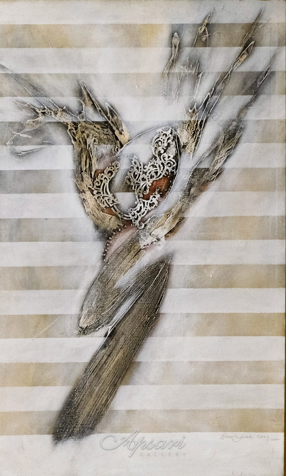Keselarasan by I Made Hantaguna, 2001, Mixed media, Indonesian painting at Apsari Gallery
