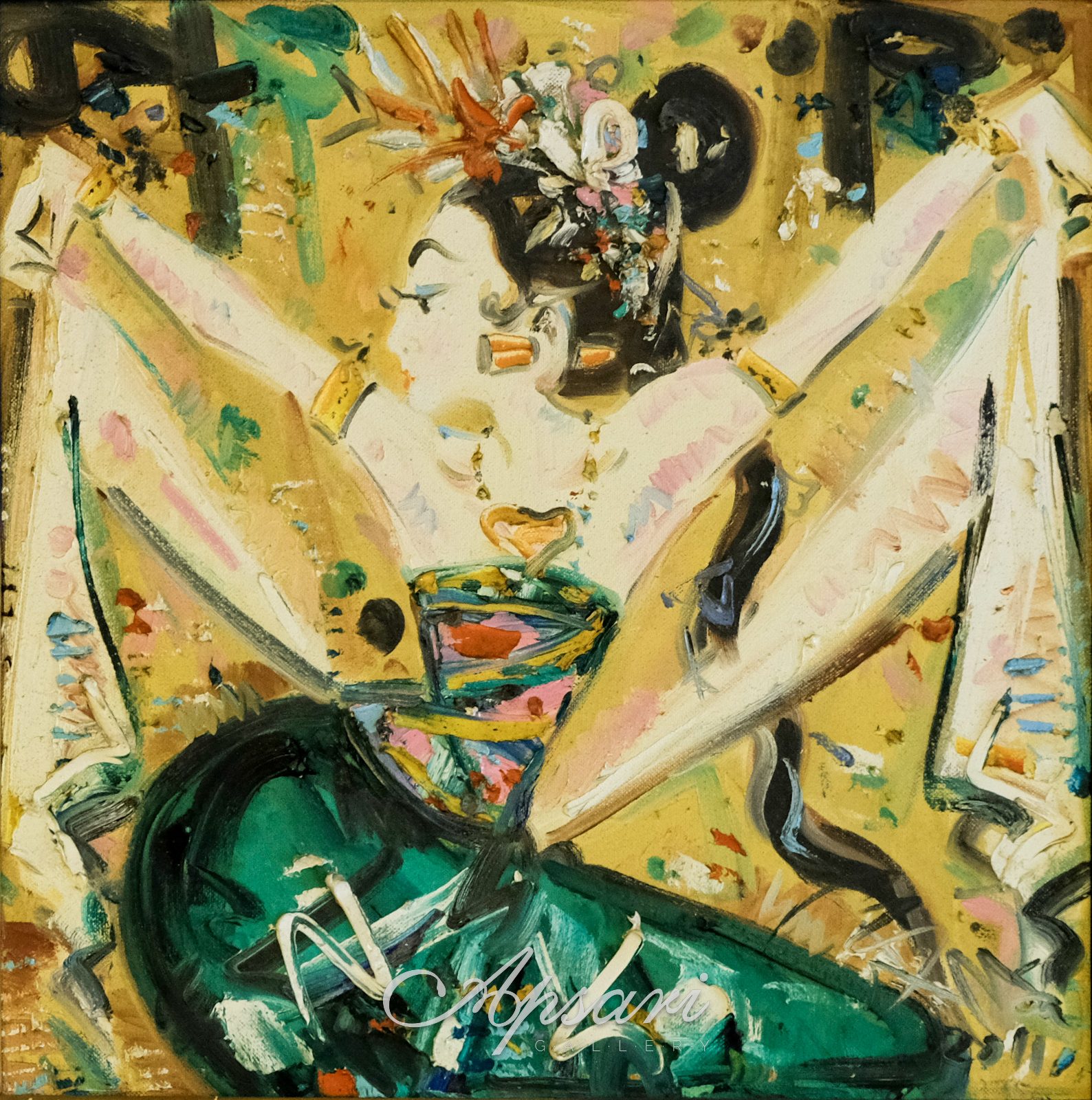 Penari Bali by I Nyoman Gunarsa, 2011, Oil on canvas, Indonesian painting at Apsari Gallery