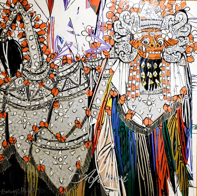 Barong - Barong Hebat by Krijono, 2004, Acrylic on canvas, Indonesian painting at Apsari Gallery