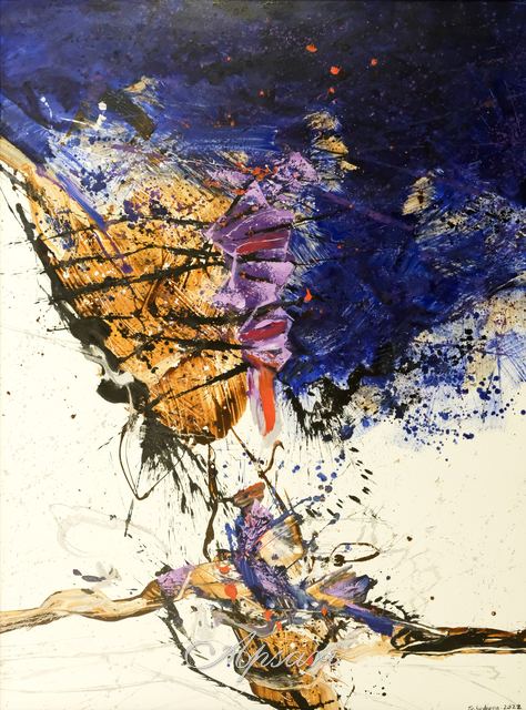 Doa pada Langit by Putu Bonuz Sudiana, 2022, Acrylic on canvas, Indonesian painting at Apsari Gallery