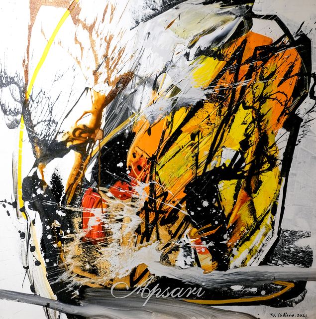 Kemakmuran by Putu Bonuz Sudiana, 2021, Acrylic on canvas, Indonesian painting at Apsari Gallery