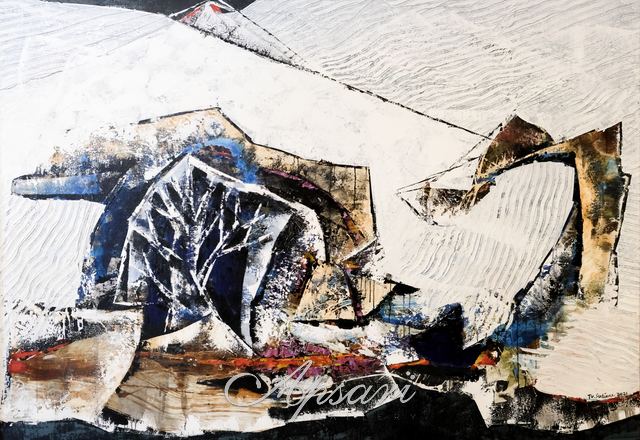Musim Semi by Putu Bonuz Sudiana, 2021, Acrylic on canvas, Indonesian painting at Apsari Gallery