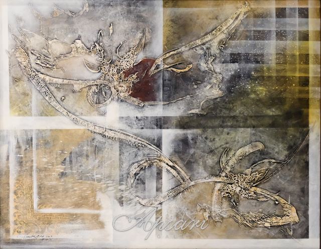 Rwa Binedha by I Made Hantaguna, 2003, Mixed media, Indonesian painting at Apsari Gallery