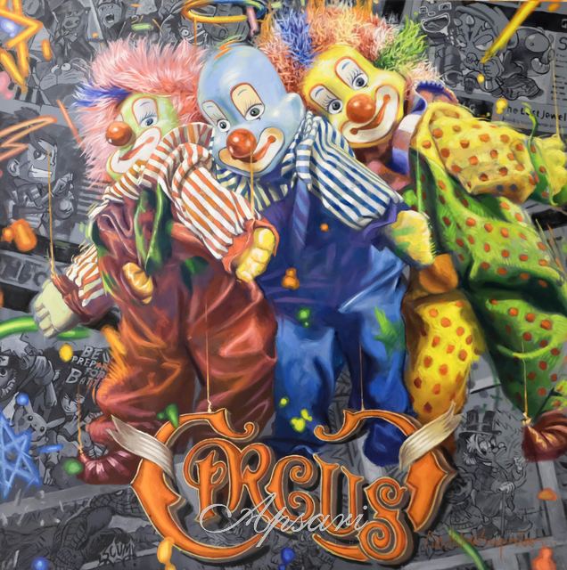 The Circus by D D Supria, 2024, Acrylic on canvas, Indonesian painting at Apsari Gallery