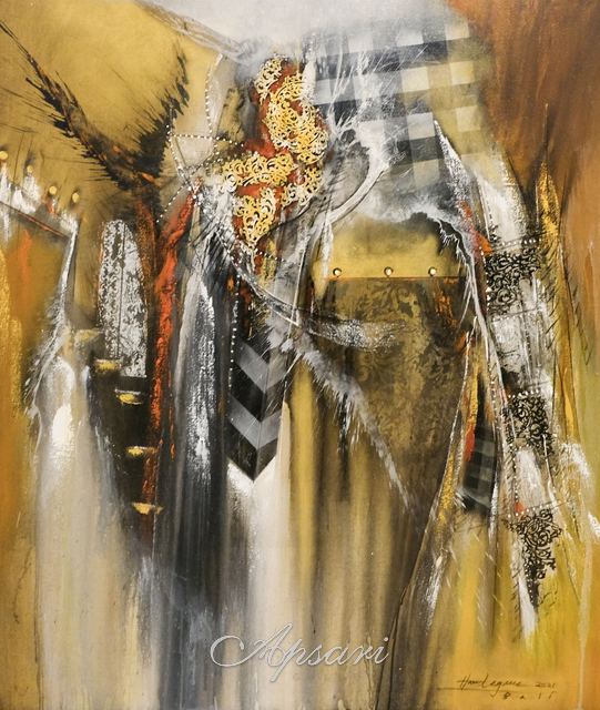 Untitled by I Made Hantaguna, 2021, Mixed media, Indonesian painting at Apsari Gallery