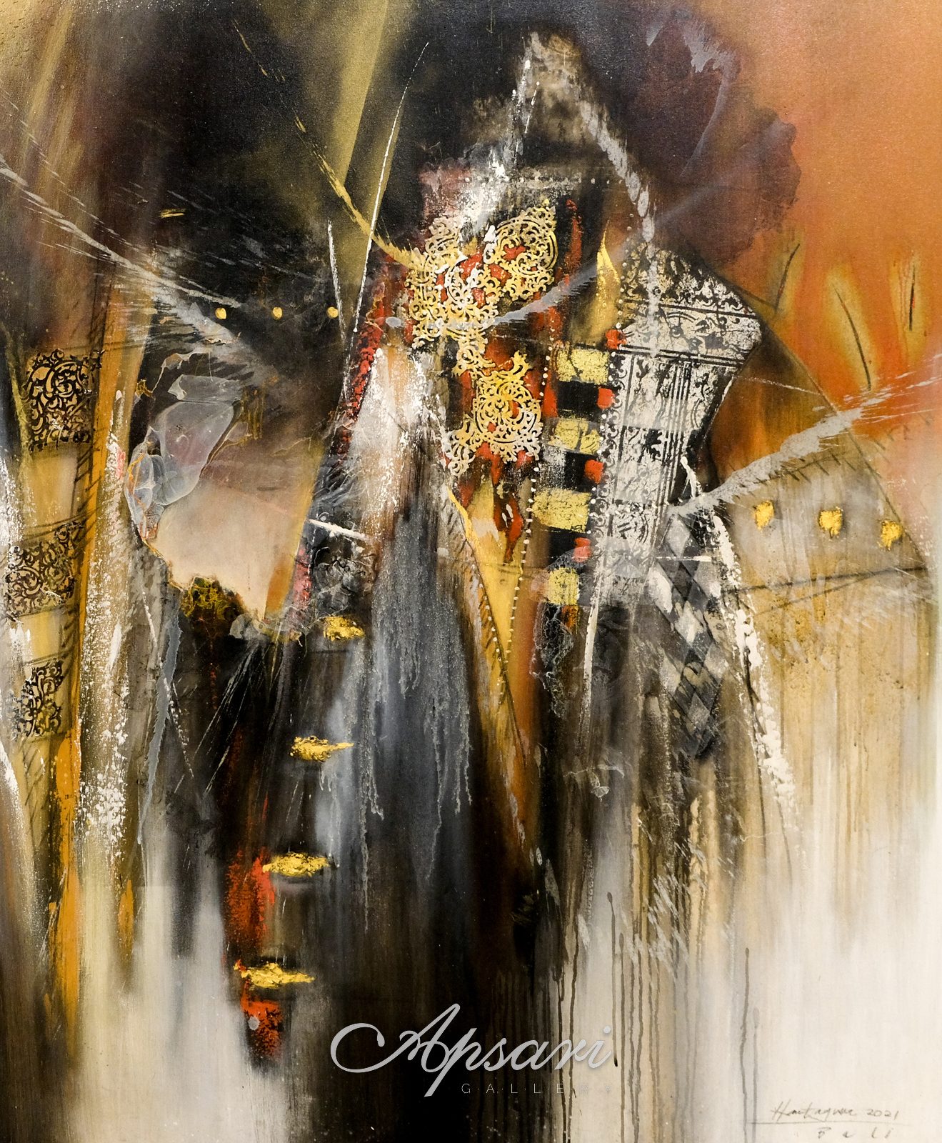 Untitled by I Made Hantaguna, 2021, Mixed media, Indonesian painting at Apsari Gallery
