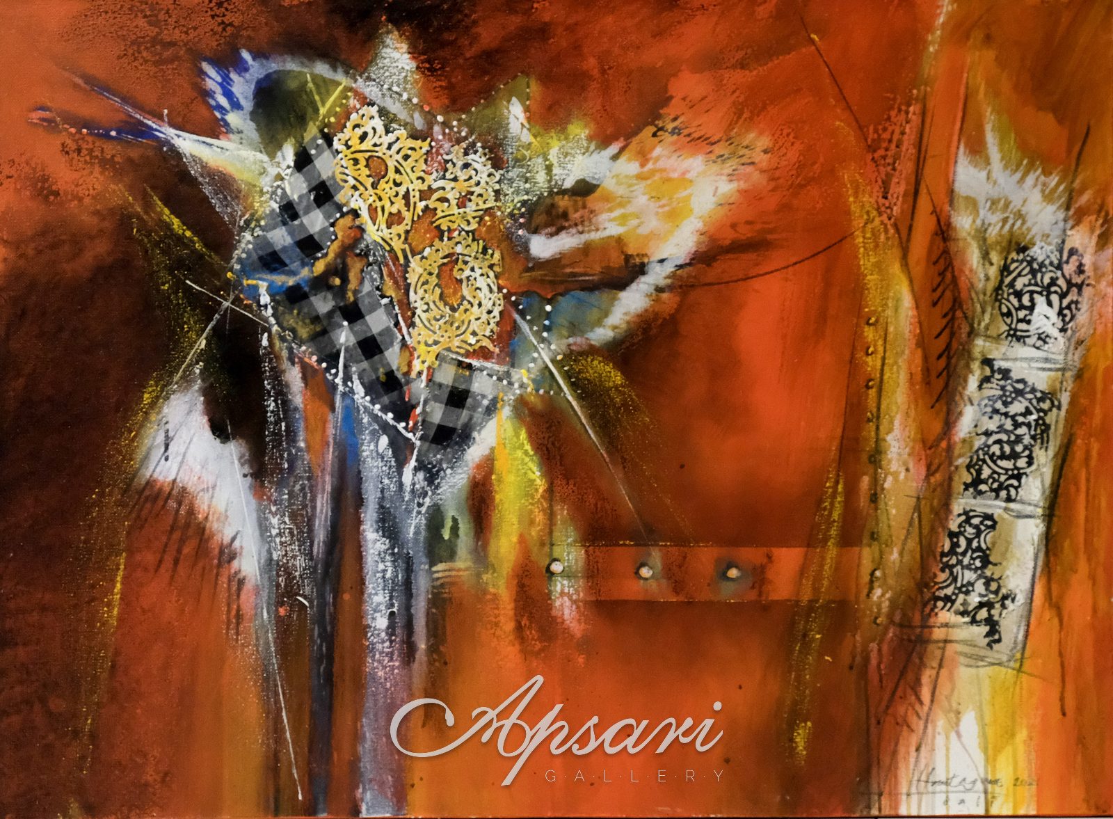 Untitled by I Made Hantaguna, 2021, Mixed media, Indonesian painting at Apsari Gallery
